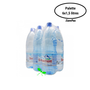 Eau minérale naturelle Supermont – Palette de 6 bouteilles x 1,5 litres