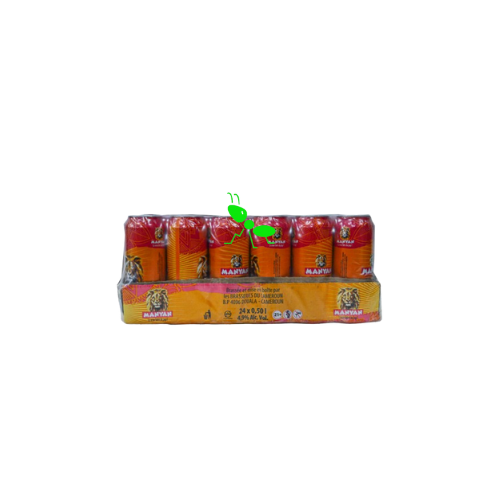 24 canettes de biere Manyan 50 cl