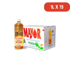 MAYOR – Huile végétale raffinée carton 1 litre x 15 bouteilles