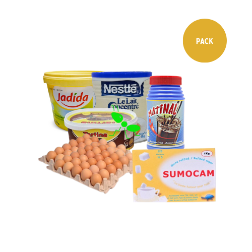 Pack petit-déjeuner pour bien commencer la journée.