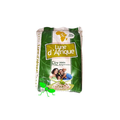 Riz indien 5% de brisures 25 kilos